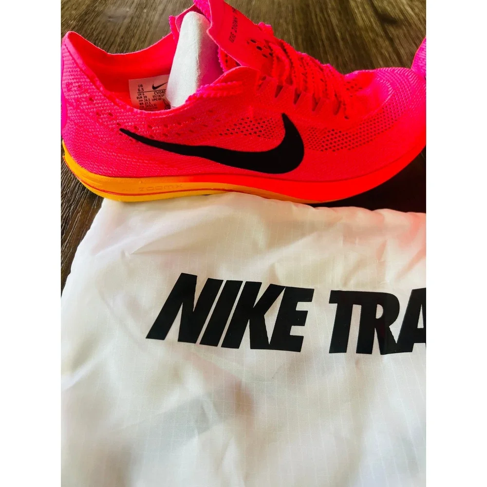 NIB Nike ZoomX Dragonfly Hyper Pink Laser Orange Track Spikes CV0400-600 M6.5 W8